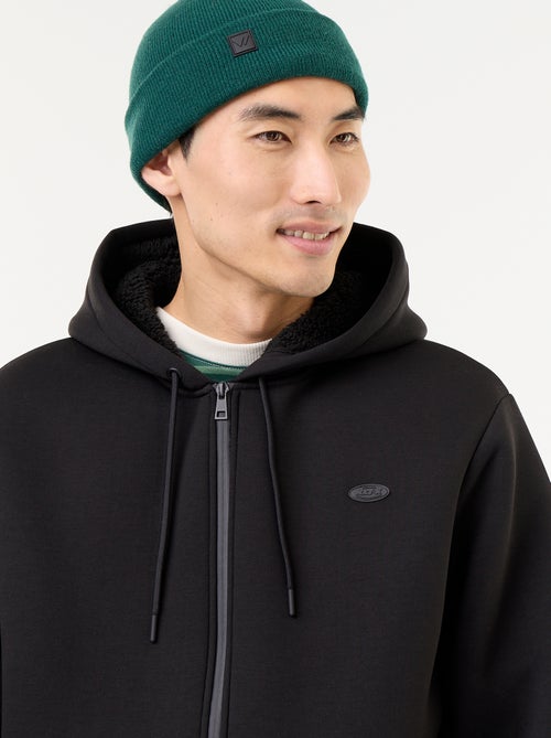 Felpa con zip e cappuccio in neoprene - Kiabi