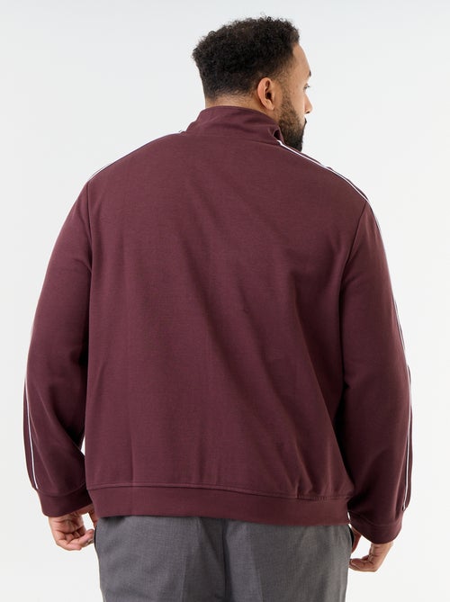 Felpa con zip in pile leggero - Kiabi