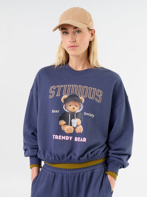 Felpa crop top - Kiabi