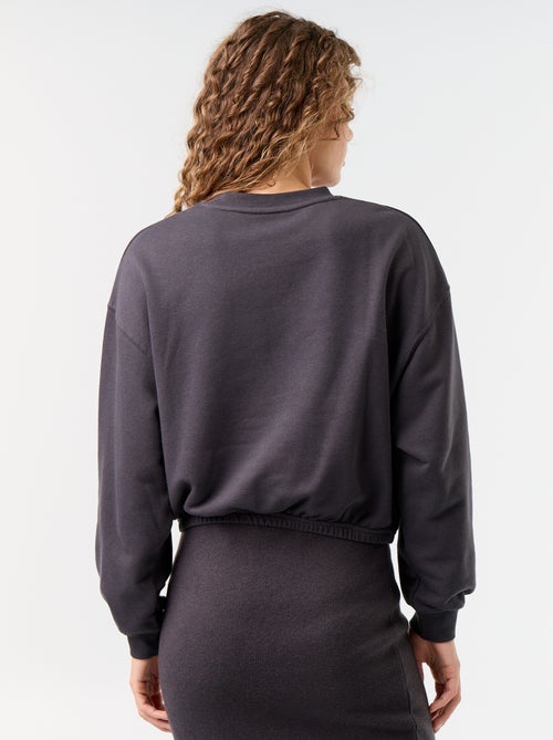 Felpa crop top - Kiabi