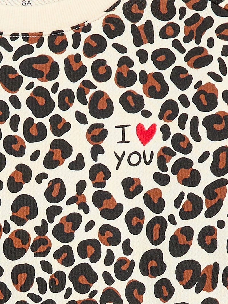 Felpa girocollo 'Agathe Sorlet x Kiabi' - San Valentino Bianco - Kiabi
