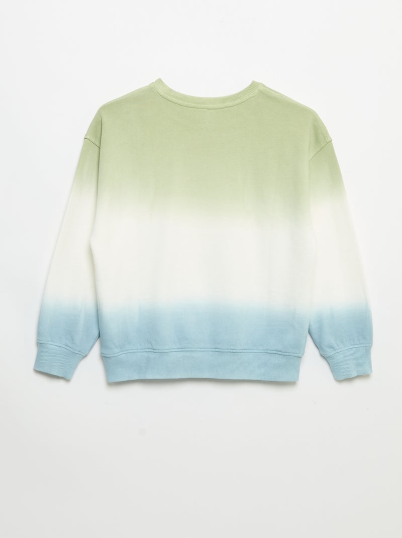 Felpa girocollo tie-dye stampata Blu - Kiabi