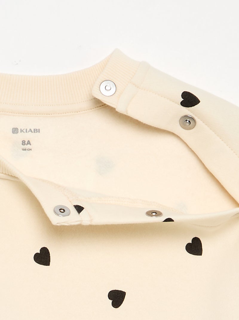 Felpa in caldo pile - collezione facile da indossare Beige - Kiabi