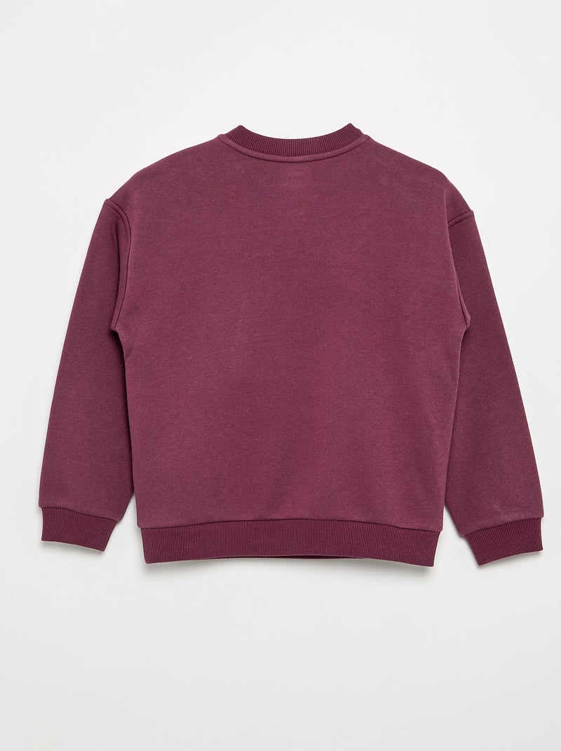 Felpa in caldo pile - collezione facile da indossare Rosso - Kiabi