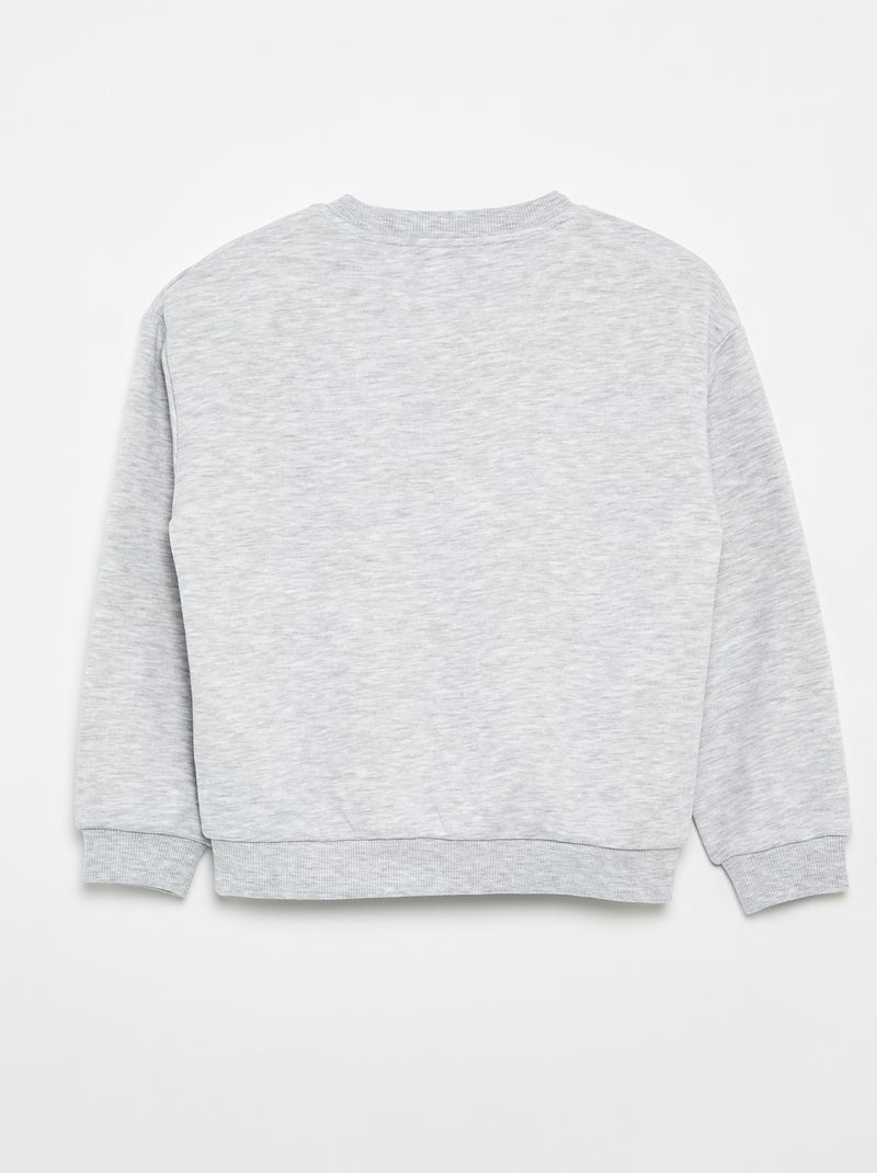 Felpa in mollettone leggero Grigio - Kiabi