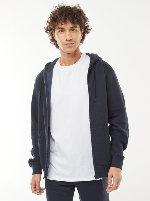 Felpa in pile con cappuccio e zip - Kiabi Felpa in pile con cappuccio e zip - Kiabi