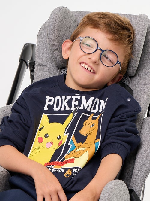 Felpa "Pokémon" "Pikachu" & "Dracofeu" a girocollo - Kiabi
