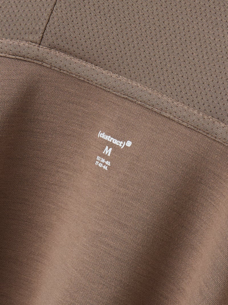Felpa sportiva con zip (ekstract) Beige - Kiabi
