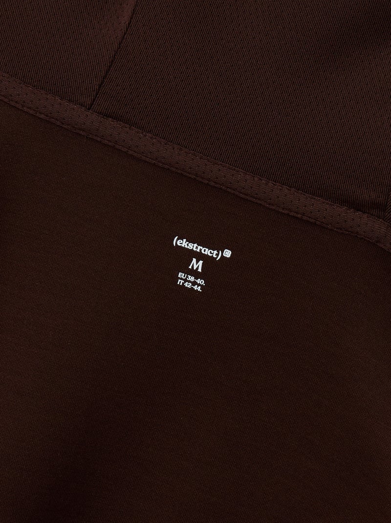 Felpa sportiva con zip (ekstract) Marrone - Kiabi