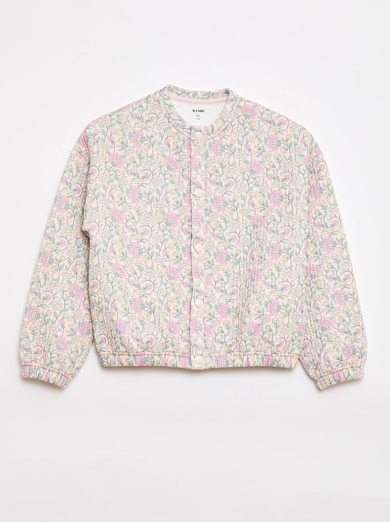 Felpa stampata effetto garzato - Collezione facile da indossare Rosa - Kiabi