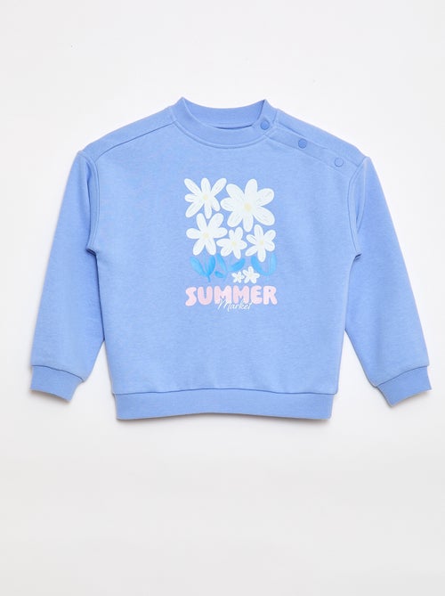 Felpa stampata in felpa leggera - Collezione facile da indossare - Kiabi