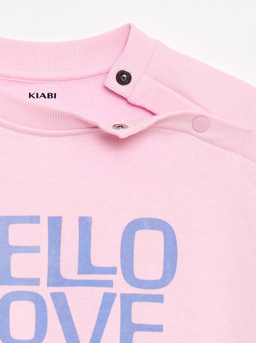 Felpa stampata in felpa leggera - Collezione facile da indossare - Kiabi