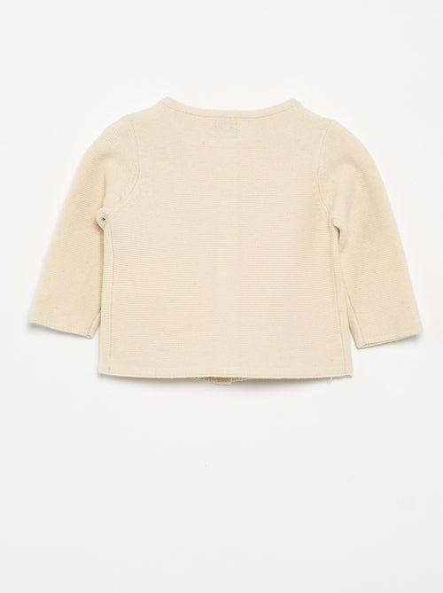 Fine gauge knit plain cardigan - Kiabi