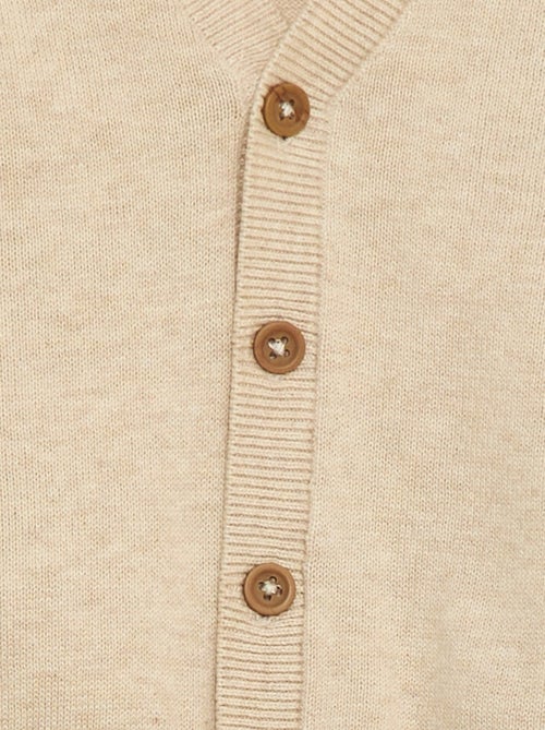 Fine knit V-neck cardigan - Kiabi