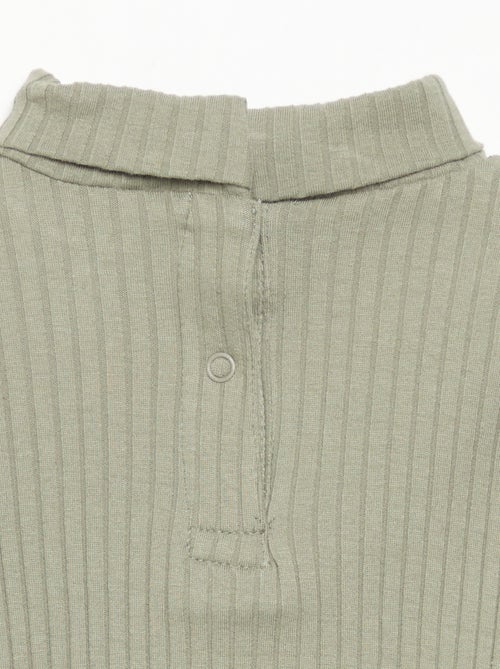 Fine Ribbed Undershirt - Kiabi Fine Ribbed Undershirt - Kiabi