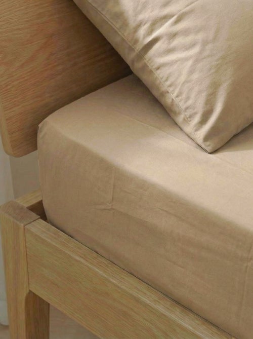 Fitted Sheet 1 Person 90 x 190 Cotton - Kiabi Home - Kiabi