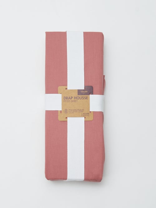 Fitted sheet for 2 people, 160 x 200cm cotton - Kiabi Home - Kiabi