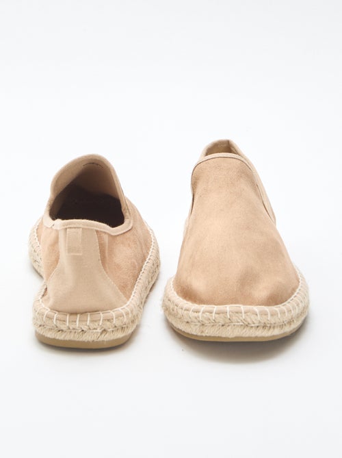 Flache Espadrille aus Wildlederimitat - Kiabi