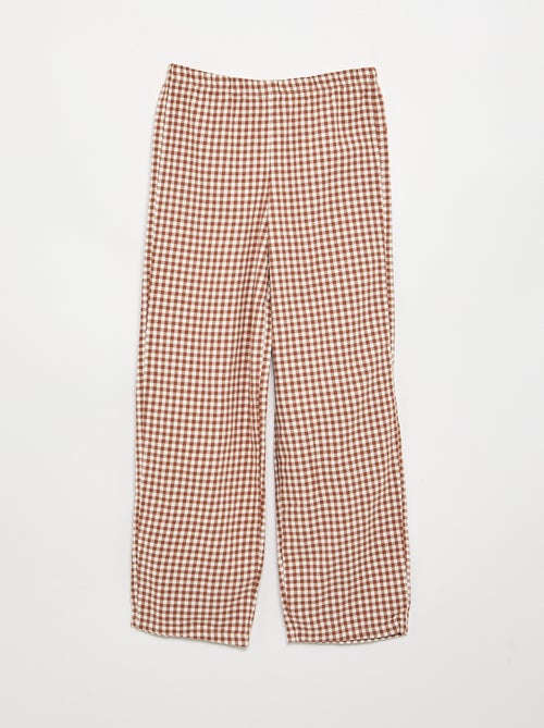 Flannel Plaid Pajamas - Kiabi