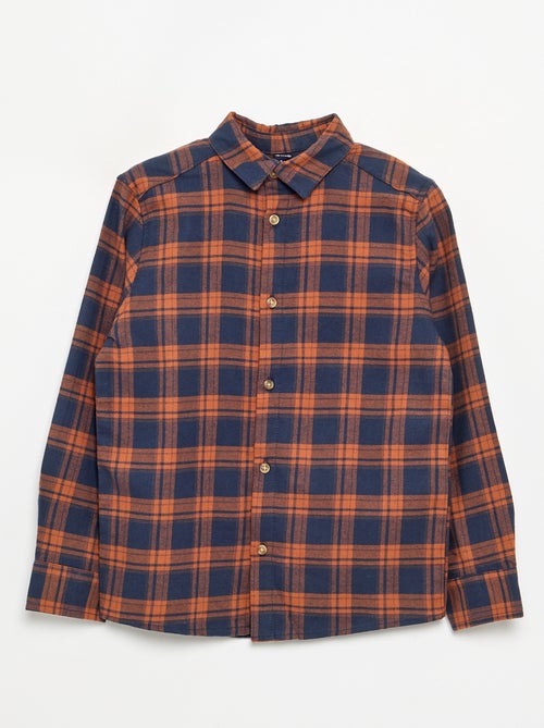 Flannel plaid shirt - Kiabi
