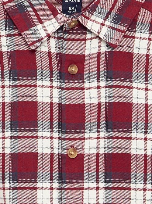 Flannel plaid shirt - Kiabi Flannel plaid shirt - Kiabi