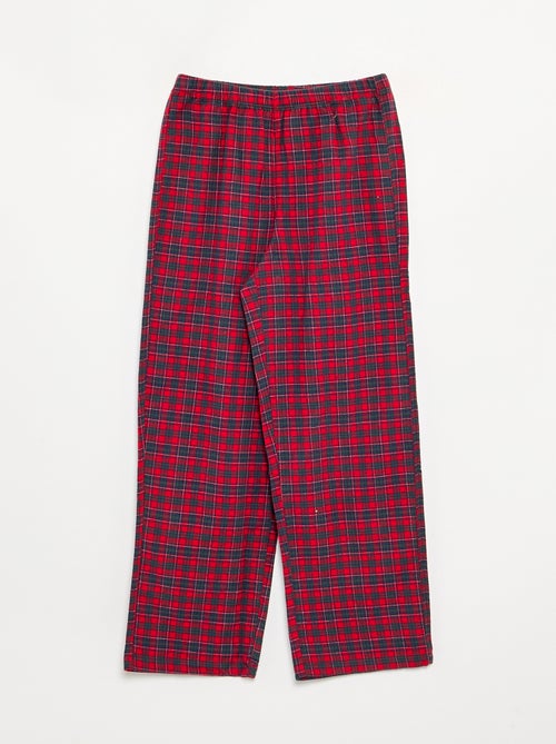 Flannel Shirt and Trousers Pyjama Set - 2 Pieces - Kiabi