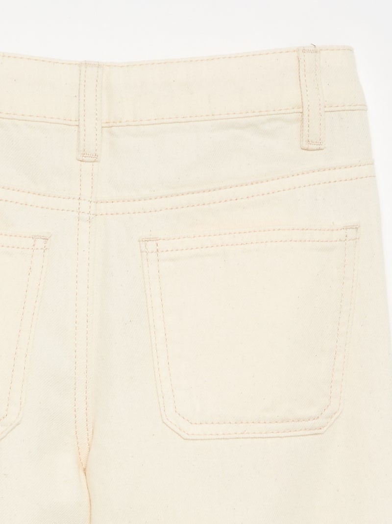 Flare-Jeanshose Weiß - Kiabi