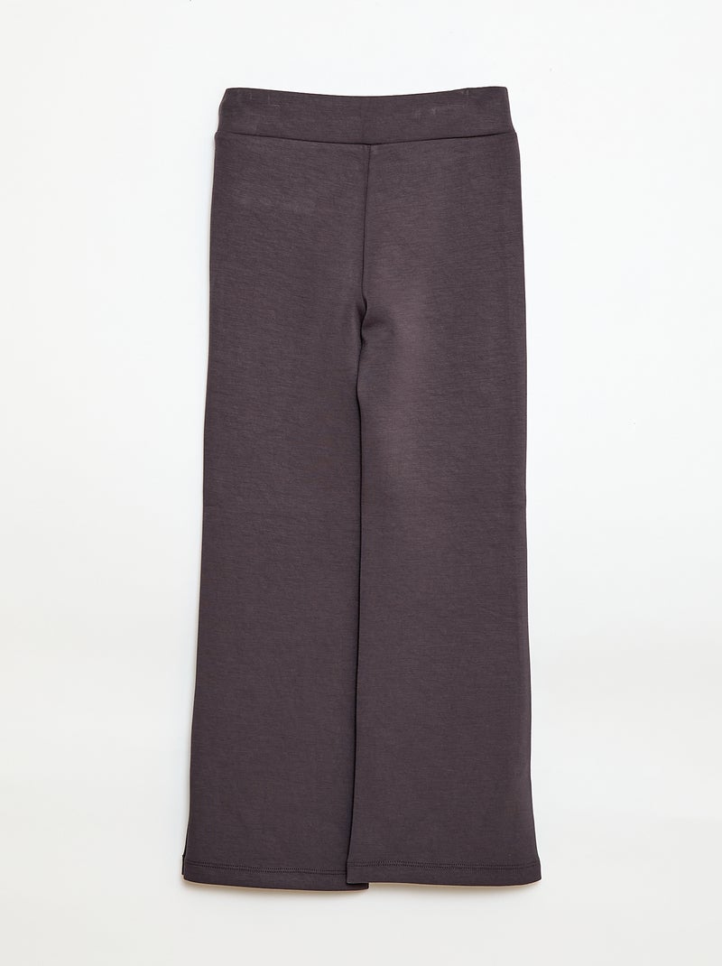 Flare Leg Sport Pants Black - Kiabi