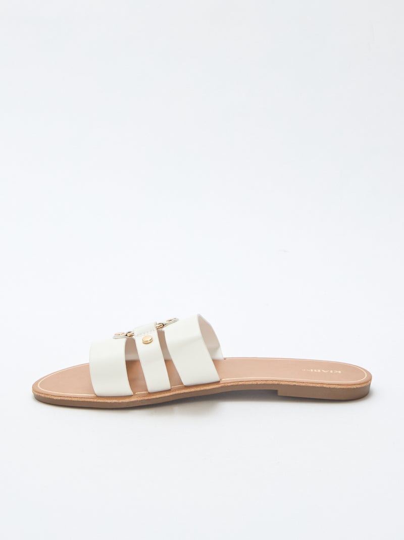 Flat Mules White - Kiabi