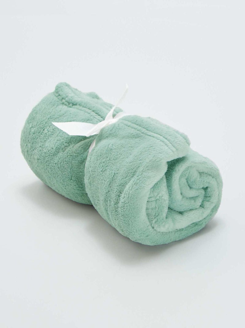 Fleece baby blanket BLUE WAVE - Kiabi