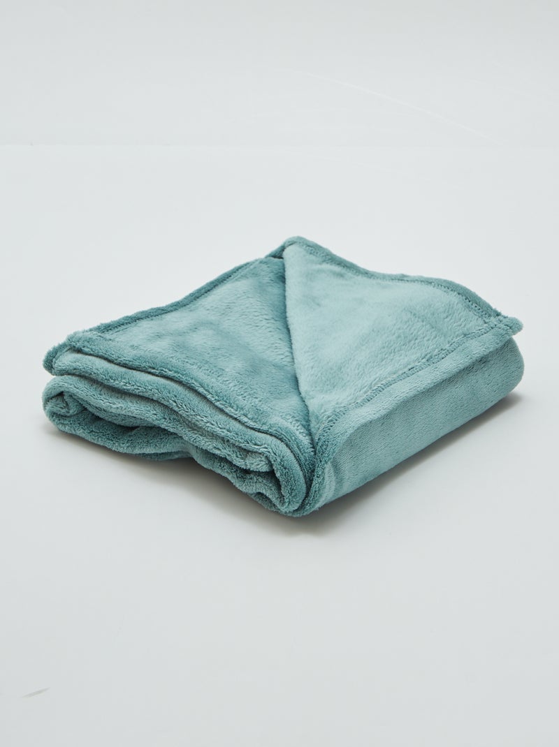 Fleece baby blanket GREEN - Kiabi
