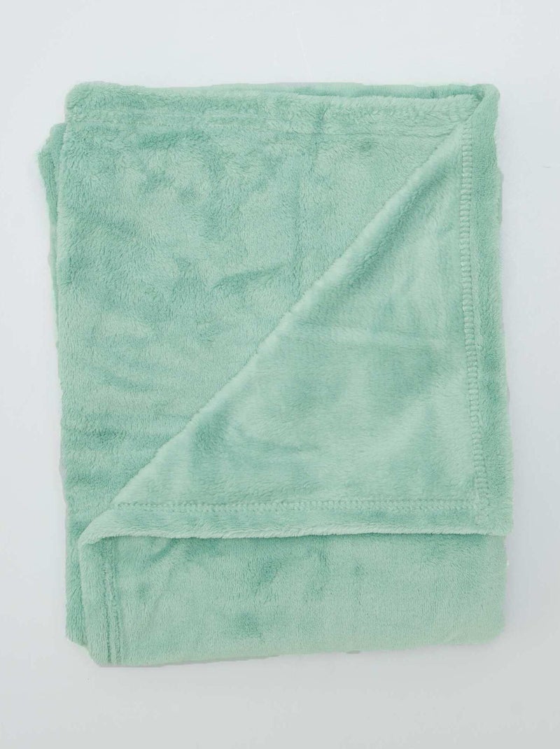 Fleece-Babydecke Blau - Kiabi