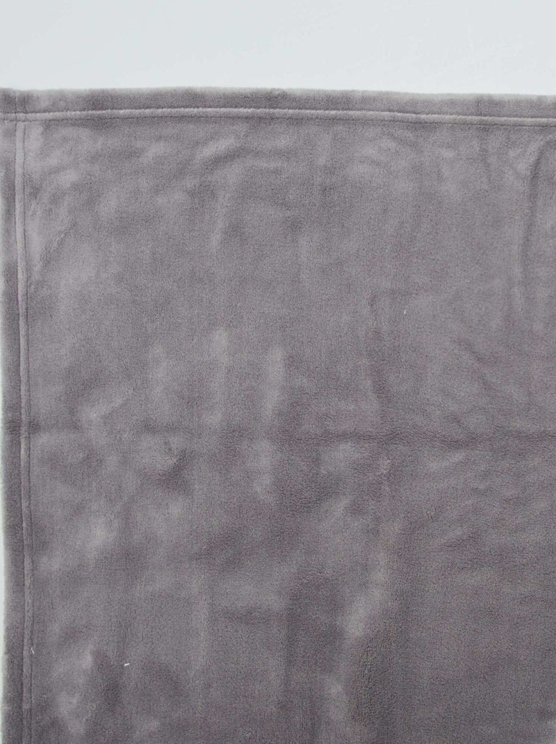 Fleece-Babydecke Grau - Kiabi