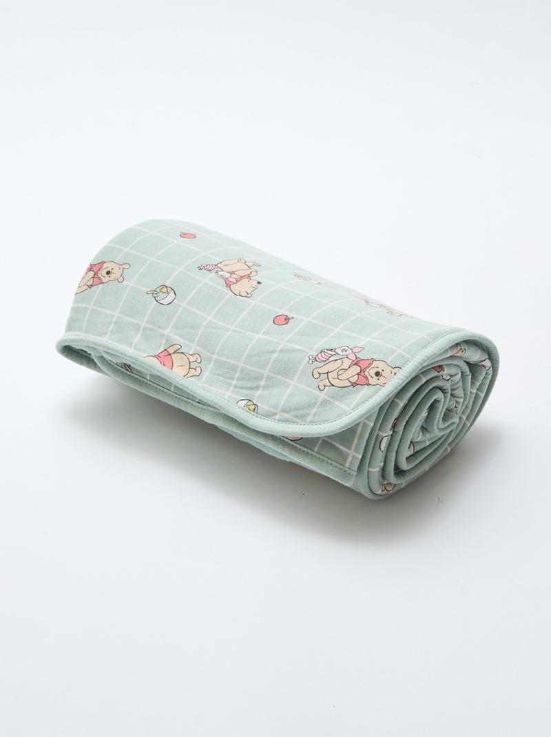 Fleece-Decke 'Winnie' Grün - Kiabi