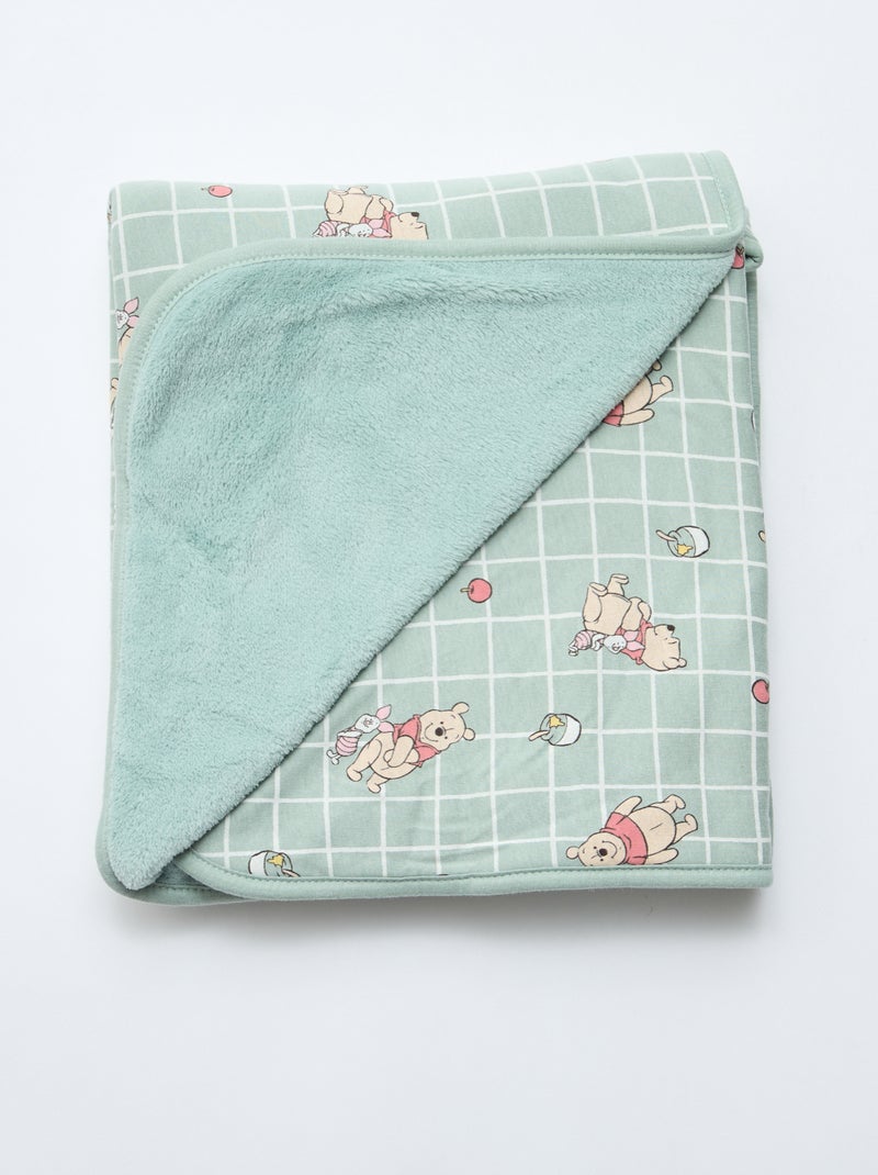 Fleece-Decke 'Winnie' Grün - Kiabi