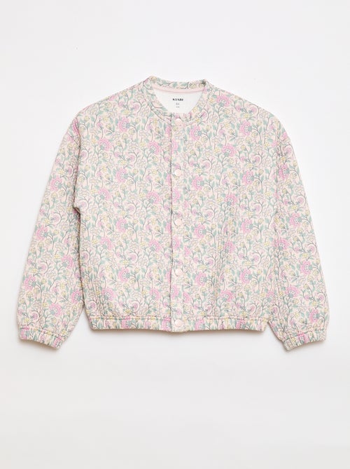 Fleece-effect printed sweatshirt - Easy-dressing collection - Kiabi