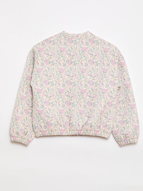 Fleece-effect printed sweatshirt - Easy-dressing collection - Kiabi