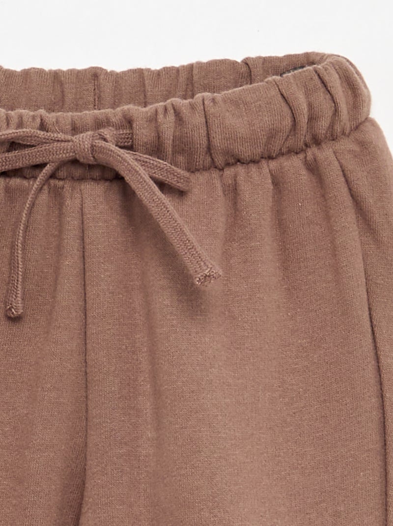 Fleece Joggers Brown - Kiabi