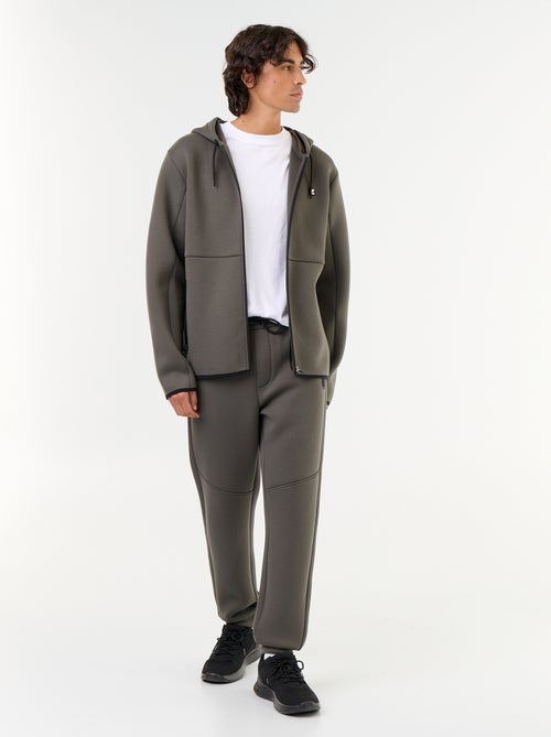 Fleece jogging bottoms with zipped pockets - Kiabi