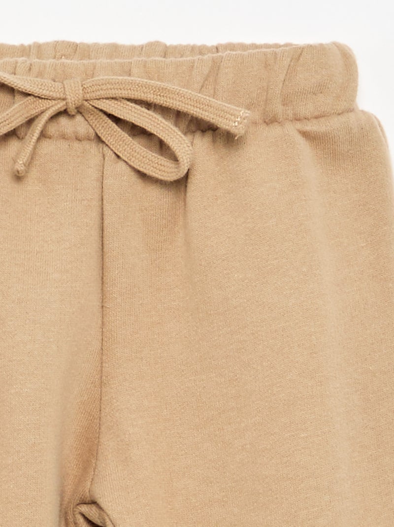 Fleece-Jogginghose Beige - Kiabi