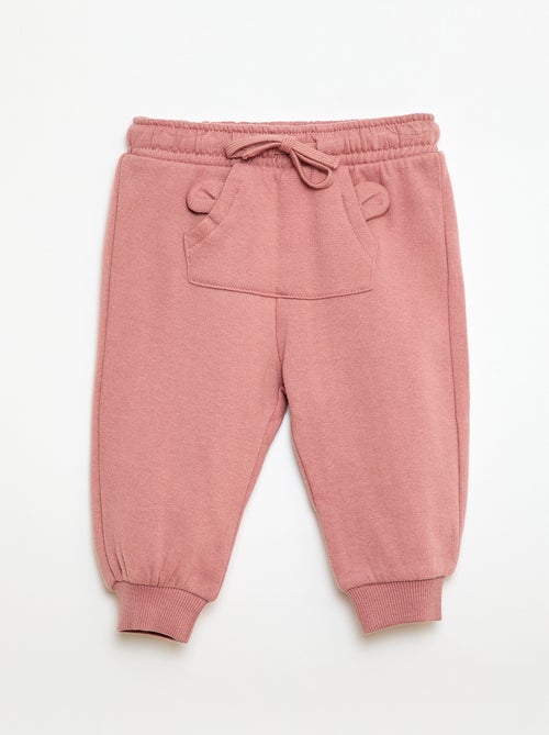 Fleece-Jogginghose mit Kängurutasche und Fantasie-Ohren - Kiabi
