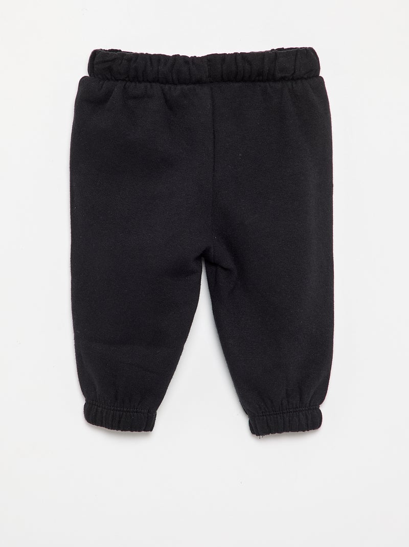 Fleece-Jogginghose Noir - Kiabi