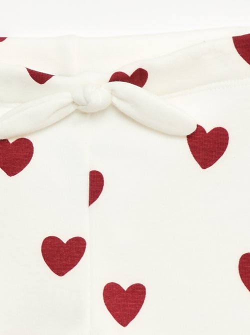 Fleece-lined leggings with bow - Kiabi