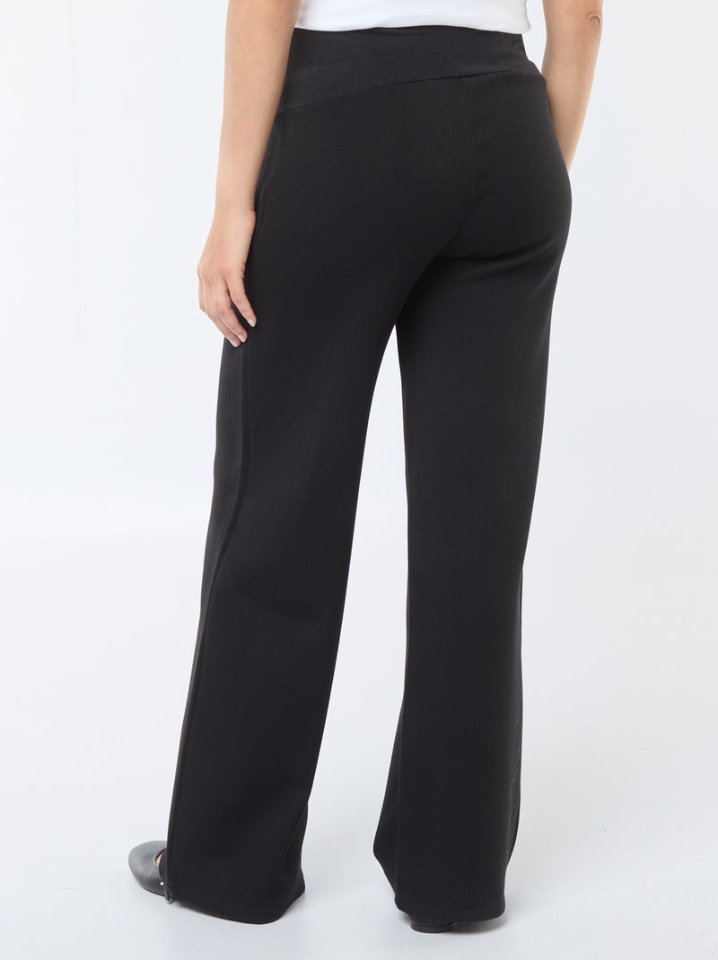 Fleece-lined Maternity Trousers Black - Kiabi