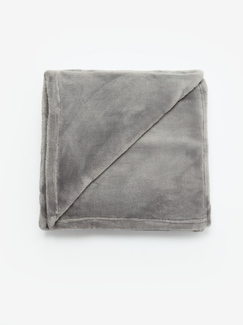 Fleece-Plaid Gris - Kiabi