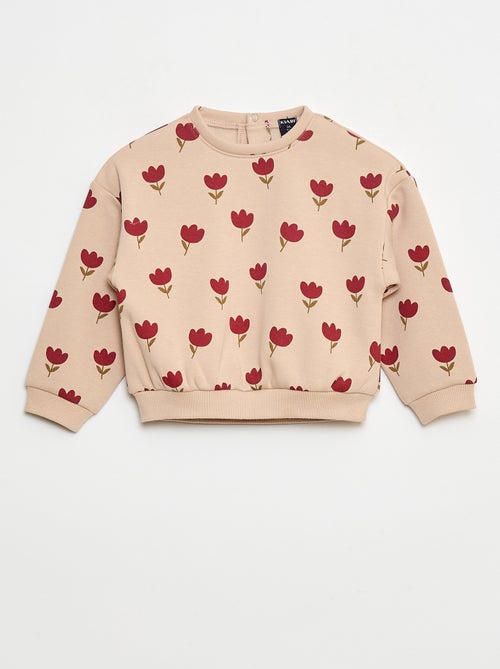 Fleece-Pullover mit Muster - Kiabi