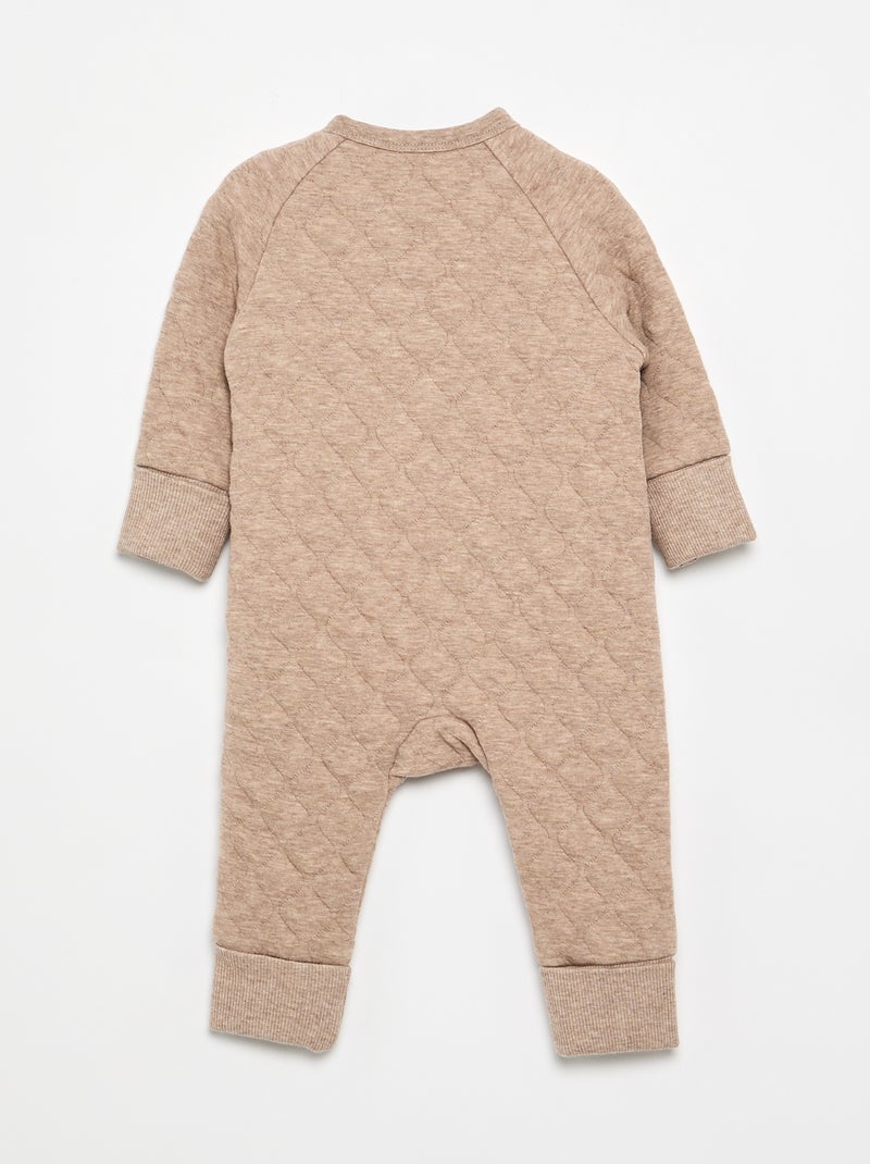 Fleece Sleepsuit Brown - Kiabi
