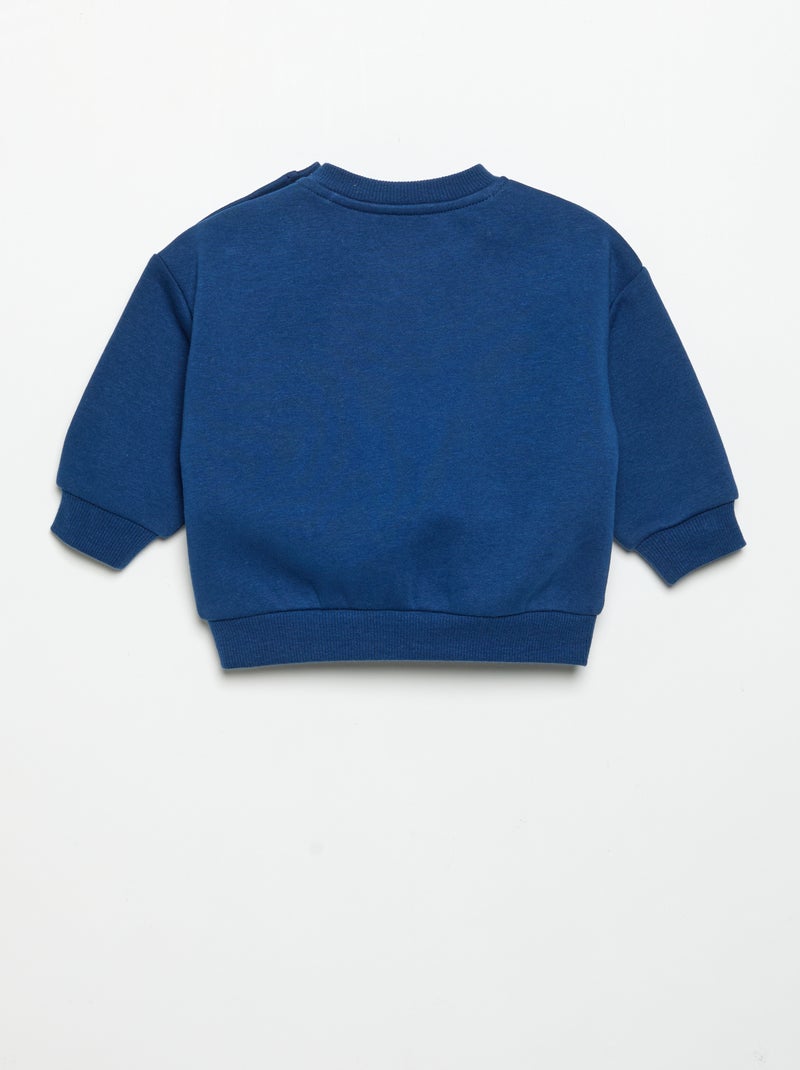 Fleece sweatshirt Blue - Kiabi