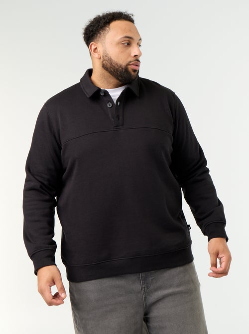 Fleece-Sweatshirt mit Polokragen - Kiabi