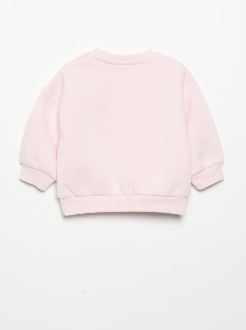 Fleece Sweatshirt Pink - Kiabi